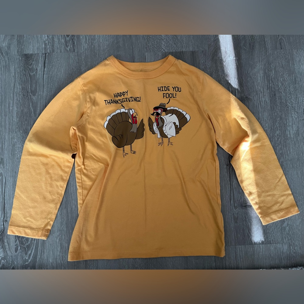 Thanksgiving long sleeve shirt children’s place brand 5/6 boys